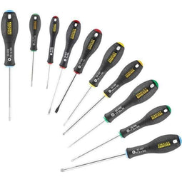 STANLEY FATMAX FMHT0-62128 - Set van 10 schroevendraaiers - Elektricien + Monteur + Phillips + Pozidriv (10 stuks)