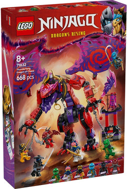 LEGO® NINJAGO® Bliksemtand Draak van Chaos - Bouwset met 6 minifiguren - Verstelbare draak (668 stuks)