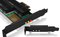 Icy Box PCIe 4.0 - PCIe extensiekaart voor 2x M.2 SSDs met heatsinks - Antraciet