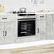 vidaXL - Ovenkast - Lucca - bewerkt - hout - betongrijs