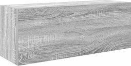 vidaXL - Badkamerwandkast - 80x25x30 - cm - bewerkt - hout - grijs - sonoma - eiken