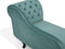 NIMES - Chaise longue - Mintgroen - Rechterzijde - Fluweel