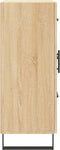 vidaXL - Dressoir - 69,5x34x90 - cm - bewerkt - hout - sonoma - eikenkleurig