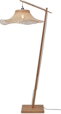 GOOD&MOJO Vloerlamp Ibiza - Bamboe - 83x65x176cm - - Staande lampen voor Woonkamer - Slaapkamer