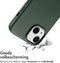Accezz iPhone 15 - Back Cover - MagSafe Leather - Cedar Green