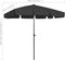 vidaXL - Strandparasol - 200x125 - cm - zwart
