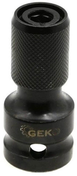 GEKO Adapter voor slagsleutel - 1/2" vierkant naar 1/4" HEX - 50mm - Versterkte kern