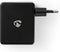 Nedis WCHAU481ABK - USB-wandlader - 4 poorten 2,4 A zwart