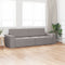 vidaXL - Vloersofa - Bed - 2-in-1 - Taupe - 245x150x60.5 - cm - Bekleding