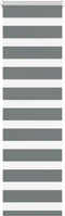 vidaXL - Zebra - rolgordijn - 45x150 - cm - stofbreedte - 40,9 - cm - donkergrijs