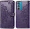 iMoshion Hoesje Geschikt voor Motorola Edge 30 Hoesje Met Pasjeshouder - iMoshion Mandala Bookcase - Paars