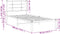vidaXL - Bedframe - met - hoofdbord - metaal - wit - 90x190 - cm