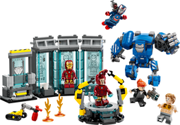 LEGO Marvel - Iron Mans laboratorium: harnasruimte - 3 harnascabines en 5 minifiguren (set van 5)