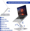 Ewent EW1269 - Cooling Base voor Laptop - Verstelbaar Opvouwbaar - Grijs