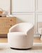 Draaifauteuil DAVIK Bouclé Beige