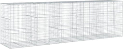vidaXL - Schanskorf - 500x100x150 - cm - gegalvaniseerd - ijzer - zilverkleurig