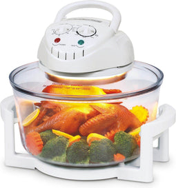 TZS First Austria Halogeen Oven - Heteluchtoven 17L - Timer - Wit