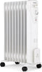 Radiator van elektrische oliebad - 2000 Watt - Oceanic - 3 Powers - 9 Elements - Mobile - Wit