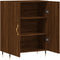 vidaXL - Dressoir - 69,5x34x90 - cm - bewerkt - hout - bruin - eikenkleur