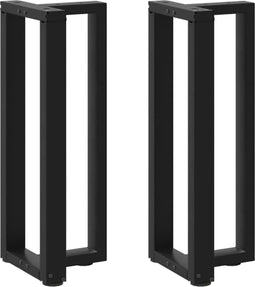 vidaXL - Console - tafelpoten - 2 - st - T-vormig - 25x28x(72-73) - cm - staal - zwart