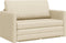 vidaXL - Ligbed - Sofa - 2-in-1 - Crème - 124x71x78 - cm - Stof