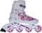 Roces Compy 8.0 - Inline Skates - Verstelbaar Comfort Fit - Wit Roze - Maat 30-33