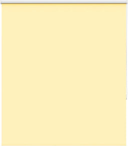 vidaXL - Rolgordijn - 125x130 - cm - stofbreedte - 121,6 - cm - verduisterend - geel