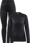 Craft Core Dry Baselayer - Thermoset Dames - Warm ademend - Zwart - M