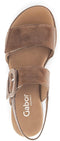 Gabor 752 - Sandalen met Sleehak - Leer - Camel - Maat 40