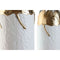Set van 3 Vazen Home ESPRIT Wit Gouden Metaal 21 x 21 x 55 cm (3 Onderdelen)