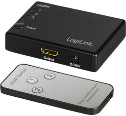 LogiLink HD0042 - HDMI Hub - 4x HDMI aansluitingen - Zwart