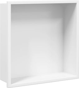 vidaXL - Douchenis - 32x32x9 - cm - roestvrijstaal - matwit