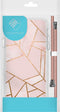 iMoshion Hoesje Geschikt voor iPhone 12 Pro / 12 Hoesje Met Koord - iMoshion Design Hoesje met Koord - Goud / Roze / Pink Graphic