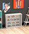 Vitrinekast staande hangende wandvitrine - schuifdeuren - 50 x 40 x 13 cm