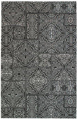 WOOOD Exclusive Renna Vloerkleed - Zwart/Wit - 1x200x300