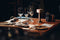 Buccan Dumbbell - Tafellamp - 3 lichtstanden en touchbediening - Roségoud