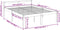 vidaXL - Seniorenbed - massief - grenenhout - grijs - 150x200 - cm
