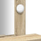 vidaXL - Kaptafel - met - LED-verlichting - - - Sonoma - Eik - - - 50x41x140 - cm