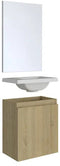 Allibert Porto Pack - fonteinset 40x51cm MDF - soft-close - Hamilton eik