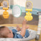 Bright Starts Winnie de Poeh - Babywipstoel - Boog met afneembare speeltjes - Grijs