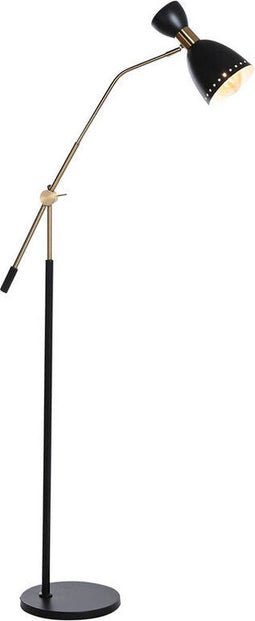 Vloerlamp DKD Home Decor 109 x 30 x 168 cm Zwart Gouden Metaal 220 V 50 W