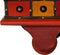 vidaXL - Opbergkist - 110x40x40 - cm - massief - acaciahout - rood
