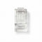 RJ45-Connector - Male - Stranded UTP CAT6 - Recht - Verguld - 10 Stuks - PVC - Transparant - Envelop