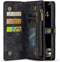 Caseme Geschikt voor iPhone 16 hoesje - Vintage 2 in 1 portemonnee - Zwart