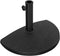 Angel Living Parasolvoet - Half Rond - 9kg - Ø50cm - Zwart - Polyresin/Staal