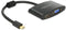 Delock 65553 - Mini DisplayPort naar HDMI en VGA adapter - Geschikt voor resoluties tot 1920 x 1200 - Zwart