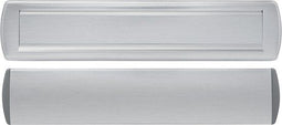 AXA Curve Plus - Briefplaat - Geluidsdempend tocht- en waterdicht - Aluminium geslepen (340 x 74 mm)