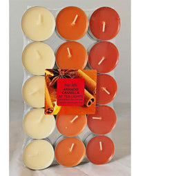 Geurkaarsen Magic Lights Oranje Kaneel (30 Stuks)