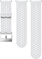 Suunto ATH1 - Siliconen Strap - Ademend en Quick Release - White/Steel (2 stuks)