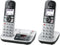 Panasonic KX-TGE522 - DECT-telefoon - 2 handsets - Antwoordapparaat - Nummerherkenning - Zilver (2 stuks)